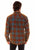 Scully Mens Corduroy Plaid Red/Blue 100% Cotton L/S Shirt