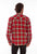Scully Mens Red 100% Cotton Western Plaid L/S Shirt