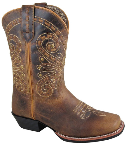 Smoky Mountain Womens Shelby Brown Leather Cowboy Boots 8 M