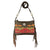 American West Womens Woven Tapestry 8in Multi-Color Leather Crossbody Bag
