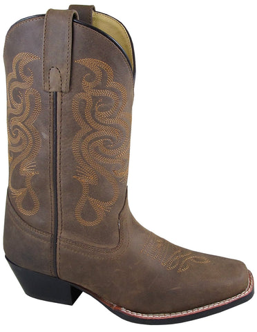 Smoky Mountain Boots Womens Lariat Brown Oil Leather Western Square Toe