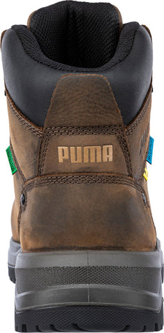 Puma Safety Mens Granite HD MT 6in Brown Leather EH WP SR Work Boots