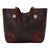 American West Womens Annies Secret Zip Chocolate Brown Leather Tote Bag