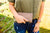 American West Womens 7.5x4in Sand Leather Trifold Wallet