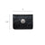 American West Womens Small Concho Black Leather Trifold Wallet