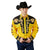 Rockmount Mens Floral 2-Tone Gold/Black 100% Cotton L/S Shirt