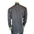 Rockmount Mens Vintage Bronc Western Grey 100% Cotton L/S Shirt