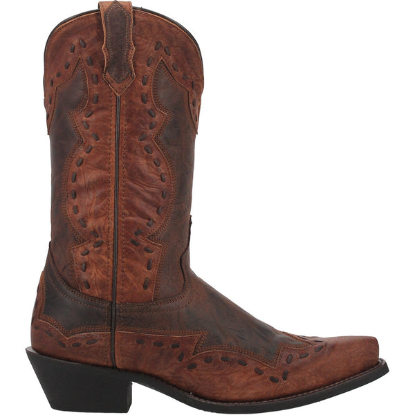 Laredo Mens Ronnie Cowboy Boots Leather Rust 10.5 D The Western Company