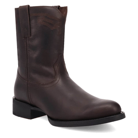 Laredo Mens League Obsidian Leather 9in Cowboy Boots