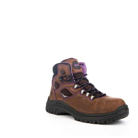 Hoss Boots Womens Brown Leather Lacy 6in CT PR WP Work Boots 6 D