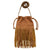 American West Womens Fringed Cowgirl Natural Tan Leather Bucket Bag