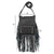 American West Womens Fringed Cowgirl 8in Black Leather Crossbody Bag
