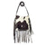 American West Womens Fringed Cowgirl 10in Pony Hair-On Leather Crossbody Bag