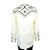Rockmount Womens Agave Cactus Floral Ivory 100% Cotton L/S Shirt