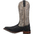 Laredo Mens Black/Grey Isaac 13in Cowboy Boots Leather