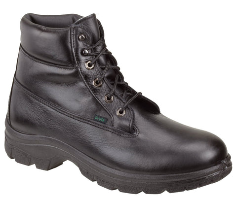 Thorogood Mens Softstreets Black Leather Boots 6in WP Insulated Sport 10 W