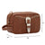American West Womens Retro Romance Medium Brown Leather Shave Kit