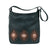 American West Womens Midnight Copper CC Black Leather Handbag Bag