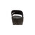 Tecs Womens Low Heel Slip On Black Sandals Shoes