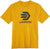 Lacrosse Mens Forever Forward Tee Gold Poly/Spandex S/S T-Shirt