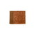 American West Mens Waxed Natural Tan Leather Bifold Wallet