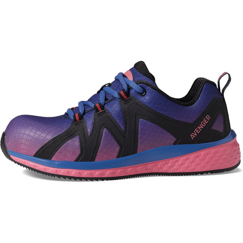 Avenger Womens Haven CN Blue/Pink Work Shoes