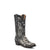 Corral Mens Inlay Embroidery Snip Toe Black Python 12.5in Cowboy Boots