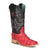 Corral Womens A4386 Coral/Black Pirarucu Classic Cowboy Boots 7 M