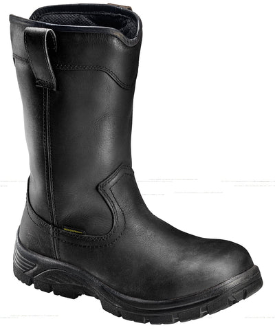 Avenger Mens Composite Toe EH WP Wellington W Black Leather Boots 8.5 EE