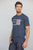 Kimes Ranch Mens American Trucker Tee Navy Cotton Blend S/S T-Shirt