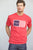 Kimes Ranch Mens American Trucker Tee Red Cotton Blend S/S T-Shirt