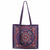 Scully Womens Artisan Print Carryall Ocean Leather 13x13x4.5in Tote Bag