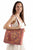 Scully Womens Artisan Print Carryall Pink Leather 13x13x4.5in Tote Bag