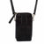 Scully Womens Small Woven Essentials Black Leather 4x7x1.75in Crossbody Bag