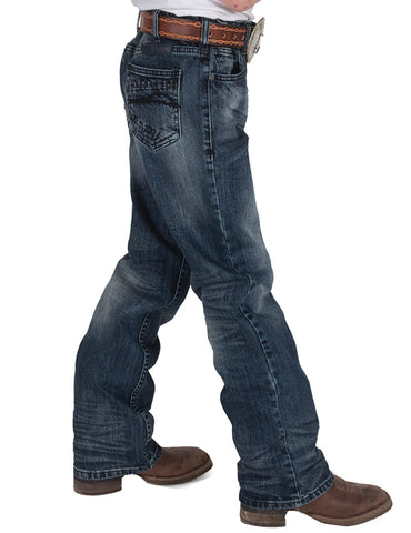 B Tuff Kids Boys Turbo II Light Wash Cotton Blend Jeans
