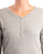 Berne Mens Heavyweight Rib-Knit Grey Cotton Blend L/S Henley