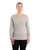 Berne Mens Heavyweight Rib-Knit Grey Cotton Blend L/S Henley