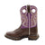 Lil' Durango Kids Girls Purple Faux Leather Saddle Buckaroo Western Cowboy Boots