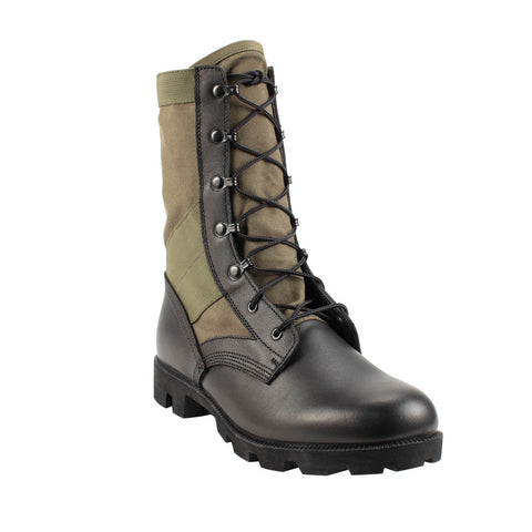 Belleville Mens Canopy Jungle Olive Drab Leather Tactical Boots