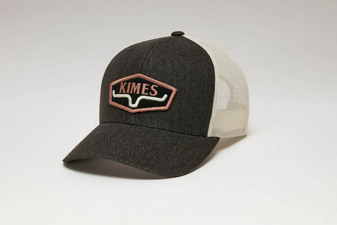 Kimes Ranch Unisex Box Spring Black Cotton Trucker Cap
