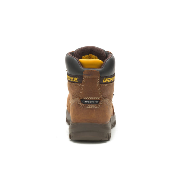Botas Cat Piel Café Resorption Ct Wp P90977 Para Hombre