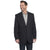 Circle S Mens Carson City Black Poly/Rayon Two-Button Sport Coat 48L