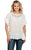 Cowgirl Up Womens White Rayon Two Tier Tunic S/S