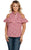Cowgirl Up Womens Red/White 100% Cotton Gingham Flounce Tank Top S/L