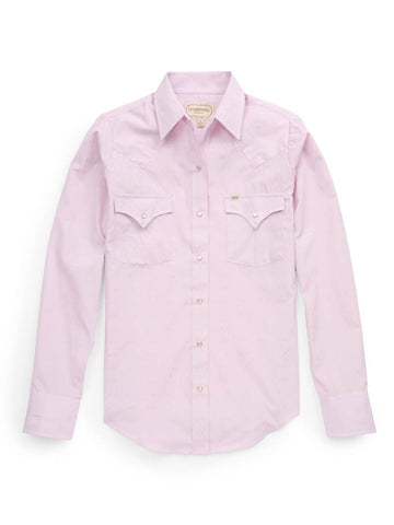 Ely and Walker Womens Granddaddy Prairie Solid Primrose Poly/Cotton L/S Shirt