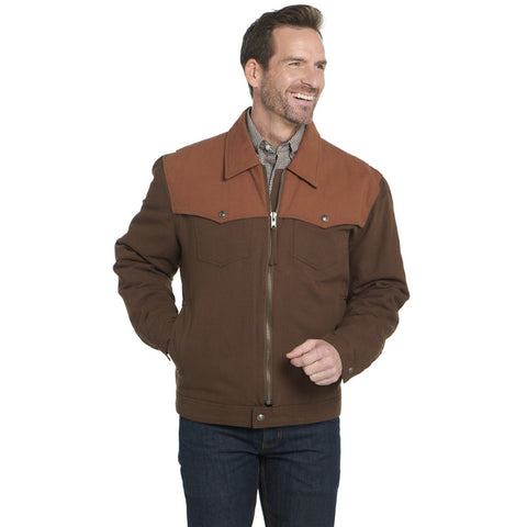 Cripple Creek Mens Two-Tone Bi-Swing English Walnut 100% Cotton Jacket
