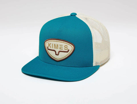 Kimes Ranch Unisex Conway Dark Teal Wool Blend Trucker Cap
