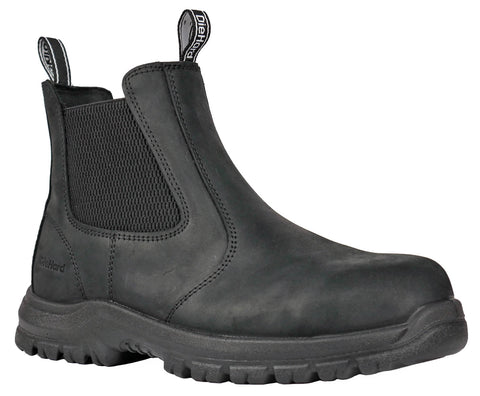DieHard Mens Polara Black Leather Full-Grain Oiled Work Boots 9 D