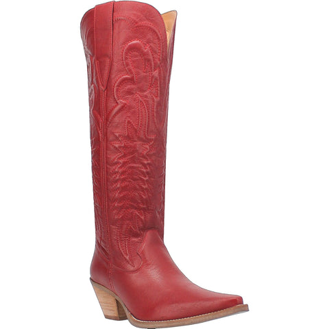 Dingo Womens Raisin Kane Red Leather Cowboy Boots 7.5 M