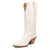 Dingo Womens Love Bug White Leather Cowboy Boots
